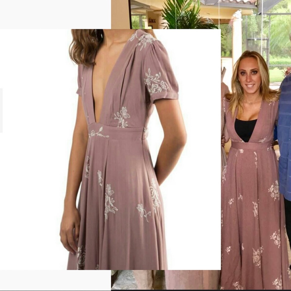 Sadie & Sage Kill Em With Kindness Plunging Maxi